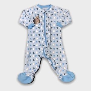 5 for $20 Light Blue Cotton Bear Print Sleeper